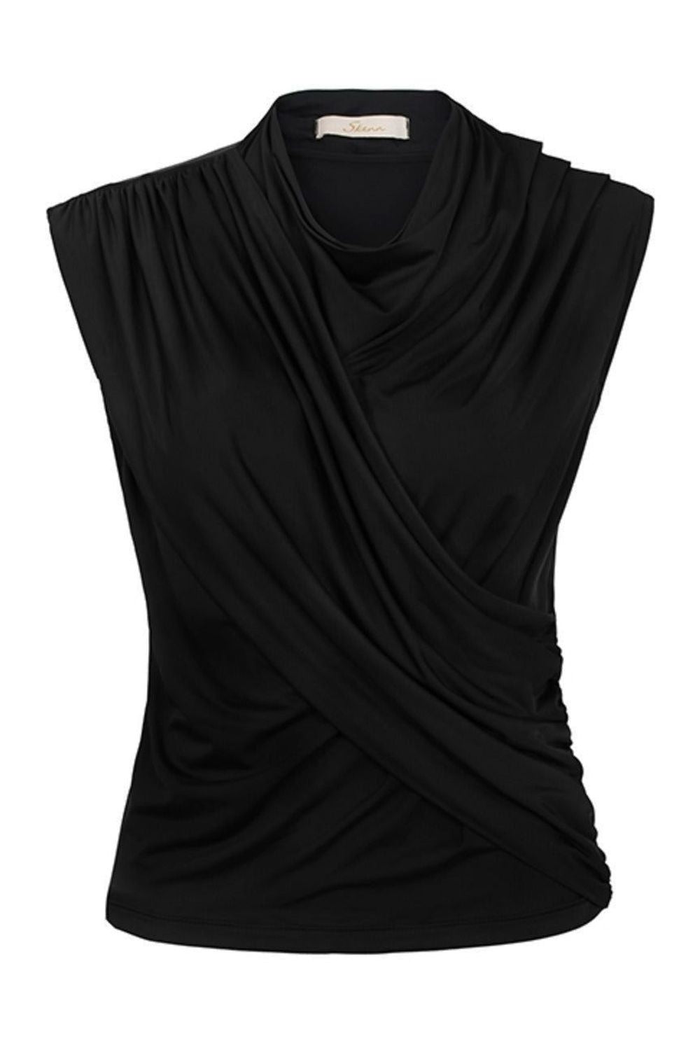 Blusa Fluidez Begonia cor rosa em tecido fluido, vista frontal, marca Skenn Imagem principal do produto