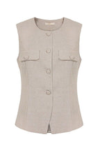 Blusa colete alfaiataria maquinetada 413125 Skenn feminina vista frontal