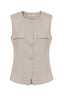 Blusa colete alfaiataria maquinetada 413125 Skenn feminina vista frontal