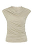 Blusa Begonia franzido feminina Skenn vista frente com drapeado