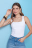 Blusa Rib Decote Quadrado 404160 Skenn feminina frente