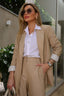 Blazer alfaiataria manga estampada 393803 Skenn feminino frontal