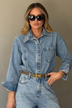 Camisa Feminino Alcance ref. CAMISA JEANS - VintedoisK