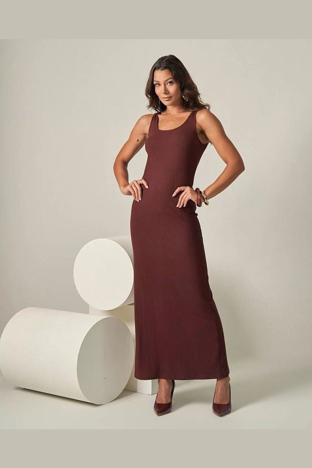 Vestido Feminino Coqueta ref. VESTIDO LONGO - VintedoisK Imagem principal do produto