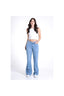 CALÇA JEANS RETA CLARA BARRA FIO CAFEM00521 REVANCHE