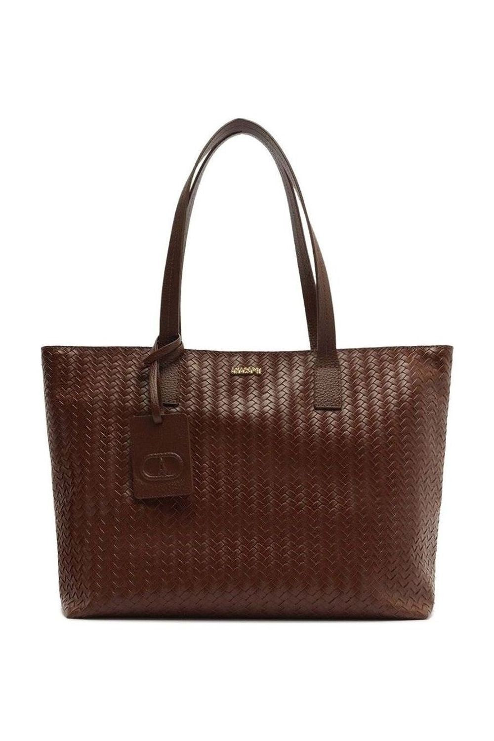 BOLSA SHOPPING GRANDE LININEAR MARROM COFFEE C 50002 0220 0009 ANACAPRI Imagem principal do produto