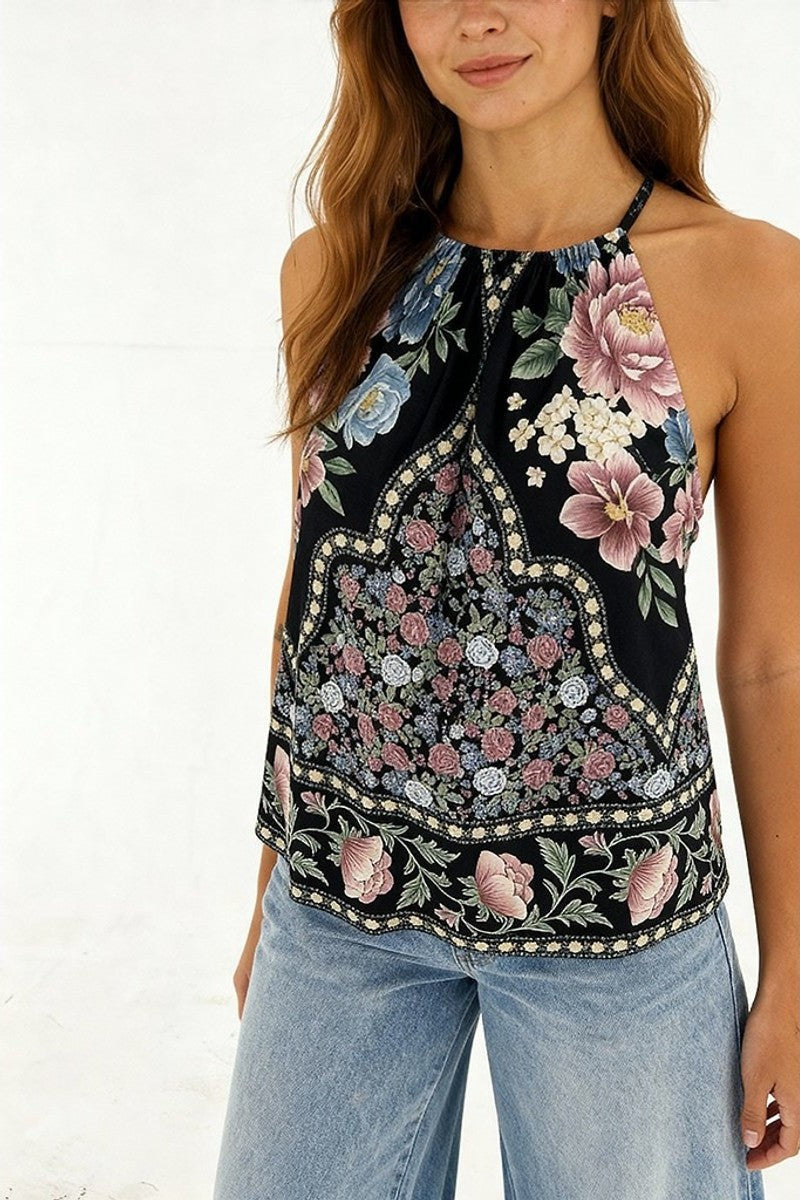 BLUSA REGATA ROMANCE 370731 FARM RIO Imagem principal do produto