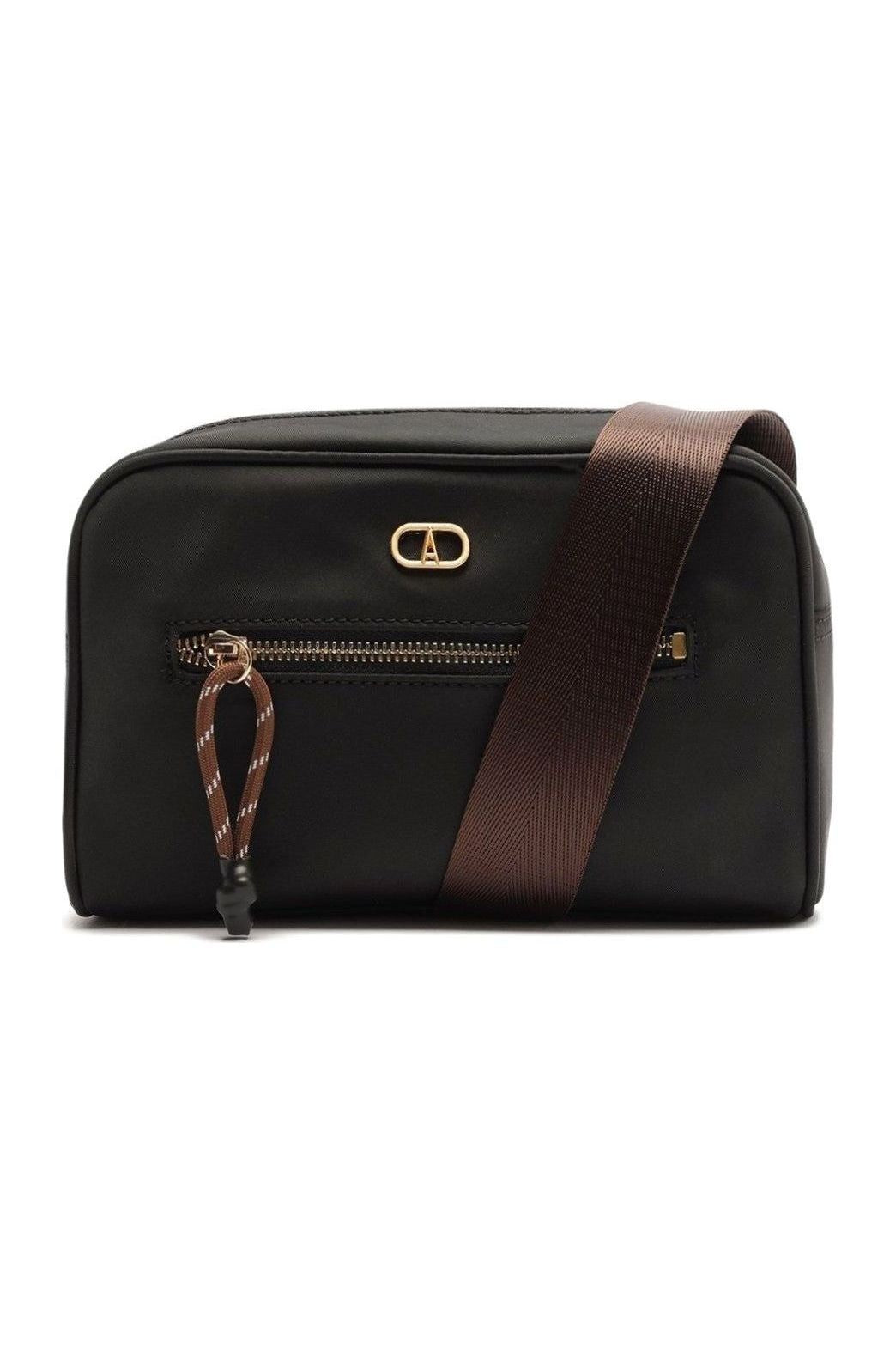 BOLSA TIRACOLO MÉDIA NYLON ALÇA FITA PRETA C 50039 0015 0003 ANACAPRI
