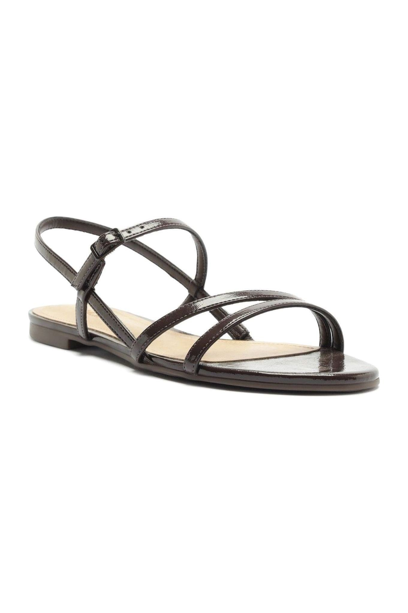 SANDÁLIA RASTEIRA SLINGBACK MULTITIRAS MARROM C 30295 0069 0001 ANACAPRI