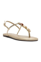 SANDÁLIA RASTEIRA SLIM PEDRARIAS DOURADA C 30294 0051 0005 ANACAPRI