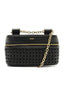 BOLSA BAU PRETA COURO TRAMADA CORRENTE A 50014 0764 0001 AREZZO