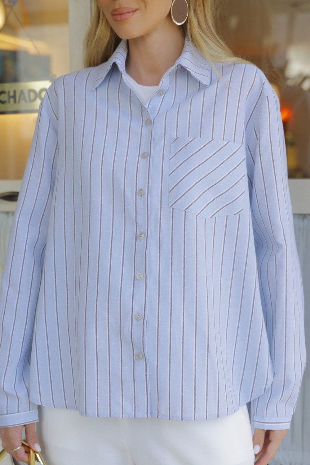 Camisa Feminino Skenn ref. CAMISA LIST - VintedoisK Imagem principal do produto