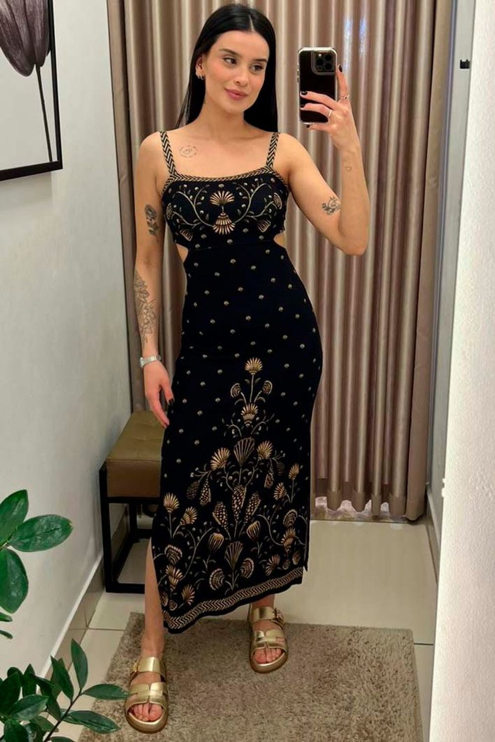 Vestido Feminino Farm rio ref. VESTIDO MIDI - VintedoisK