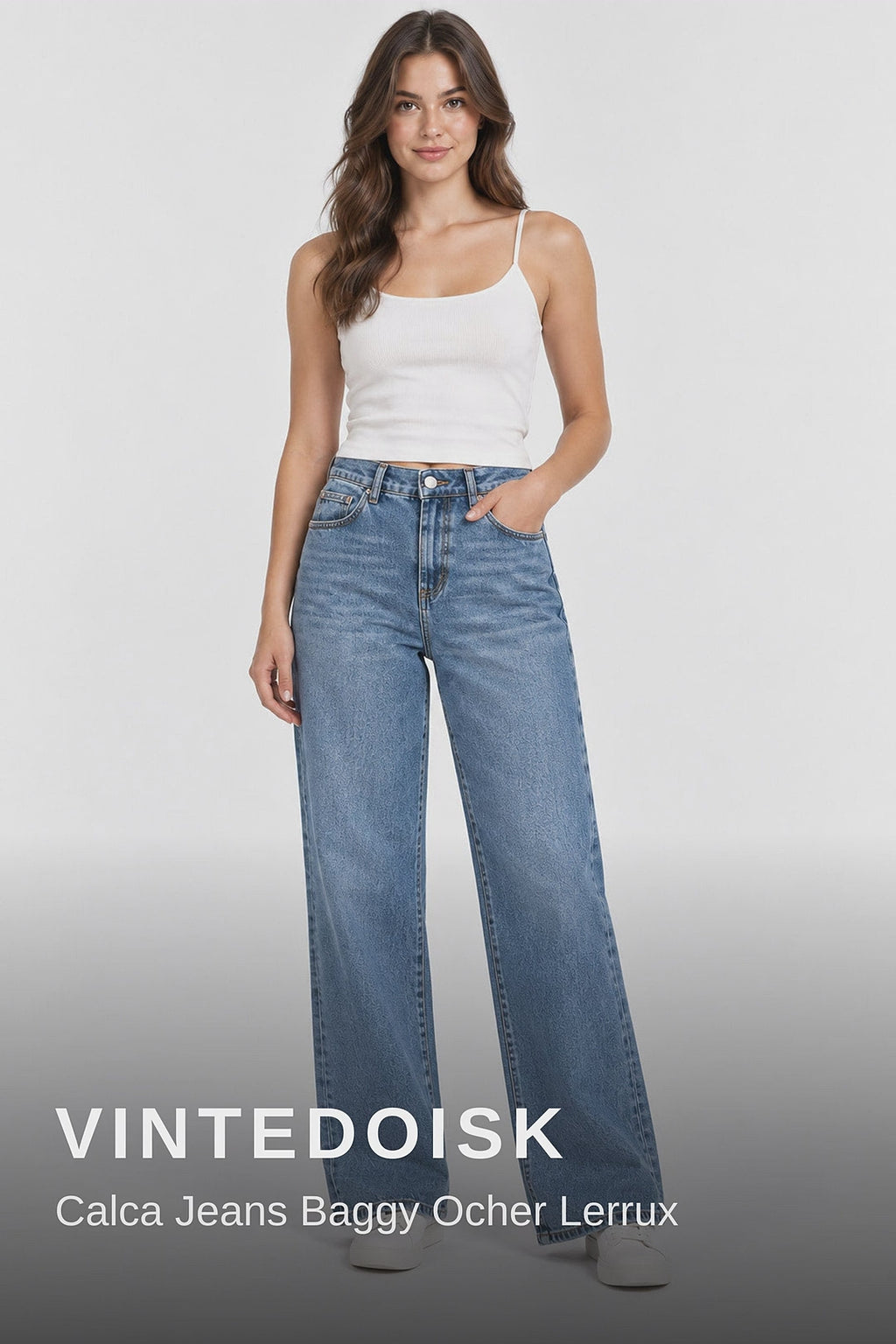 Vintedoisk Calca Jeans Baggy Ocher Lerrux