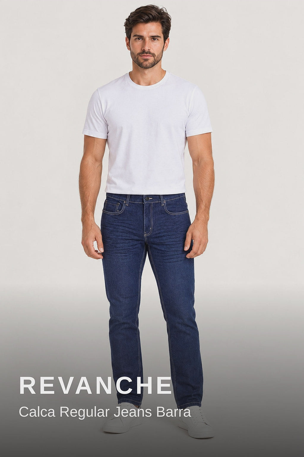 Revanche Calca Regular Jeans Barra