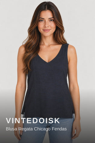 Vintedoisk Blusa Regata Chicago Fendas