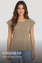 Coqueta Blusa Regata Cavado