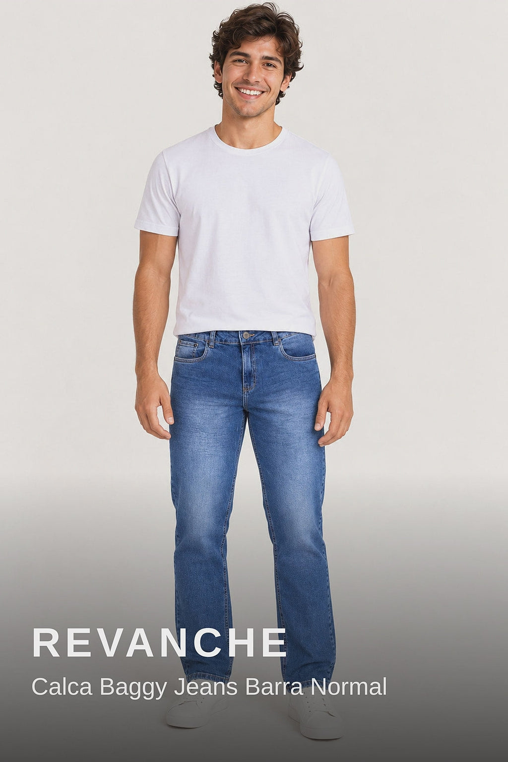Revanche Calca Baggy Jeans Barra Normal