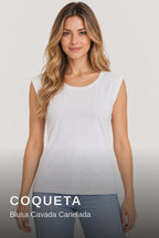 Coqueta Blusa Cavada Canelada