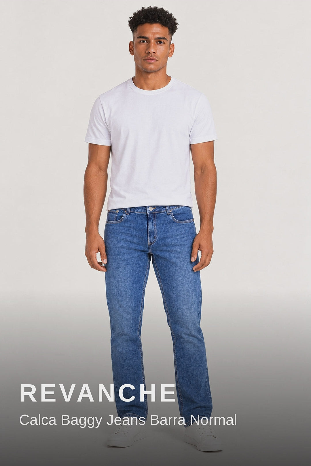 Revanche Calca Baggy Jeans Barra Normal