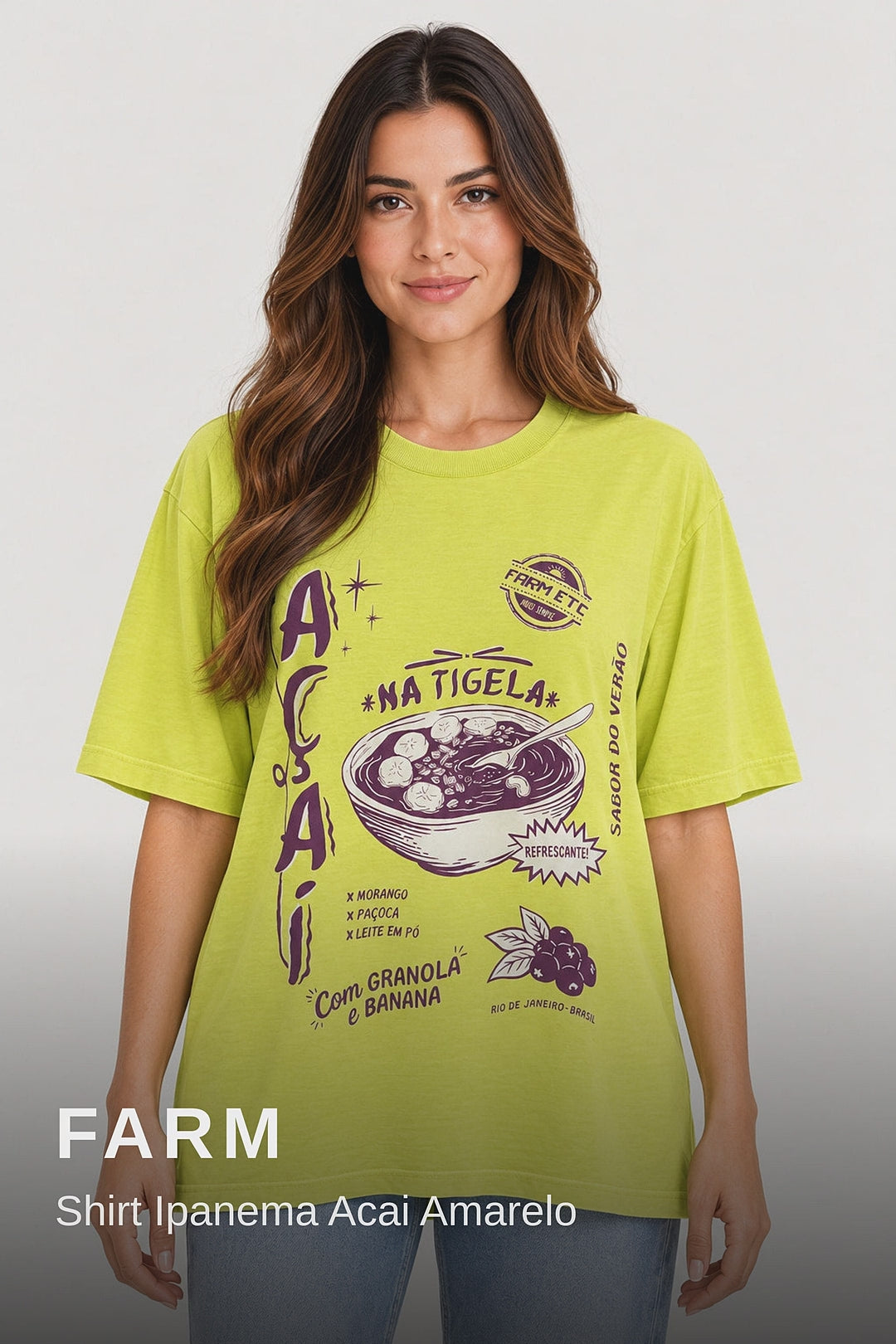 Farm Shirt Ipanema Acai Amarelo