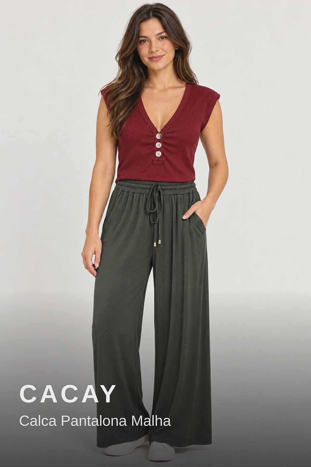 Cacay Calca Pantalona Malha