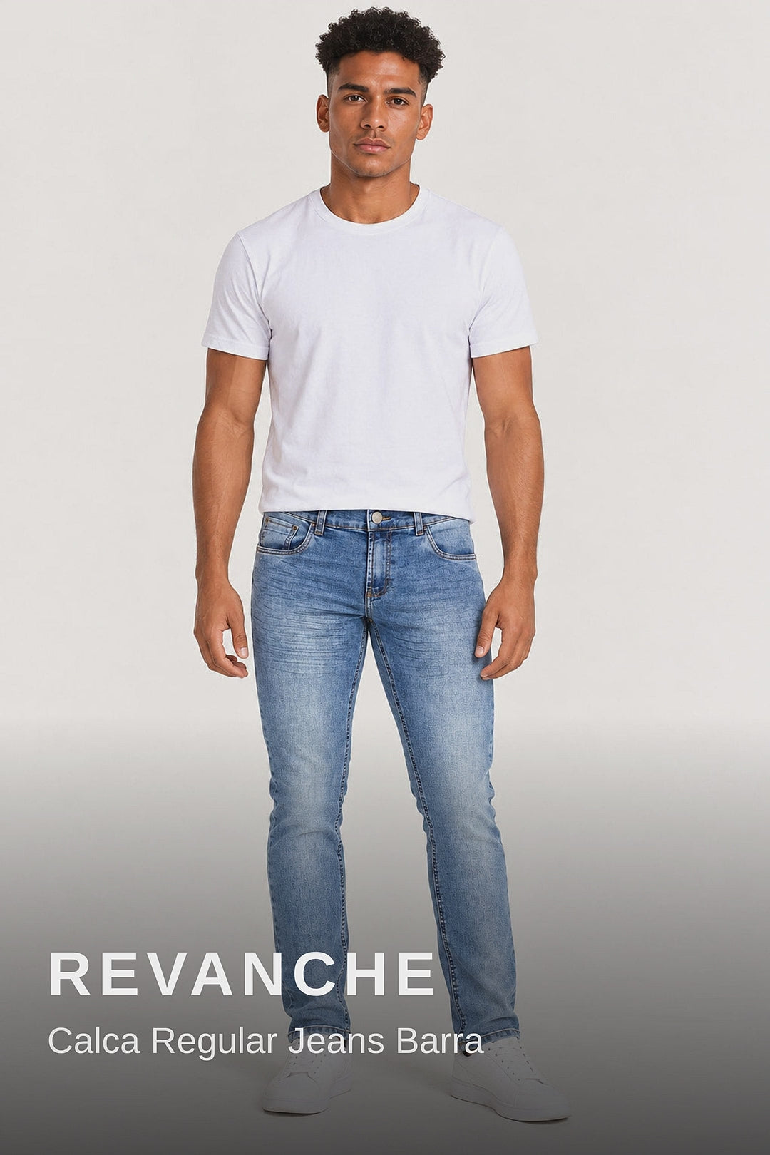 Revanche Calca Regular Jeans Barra