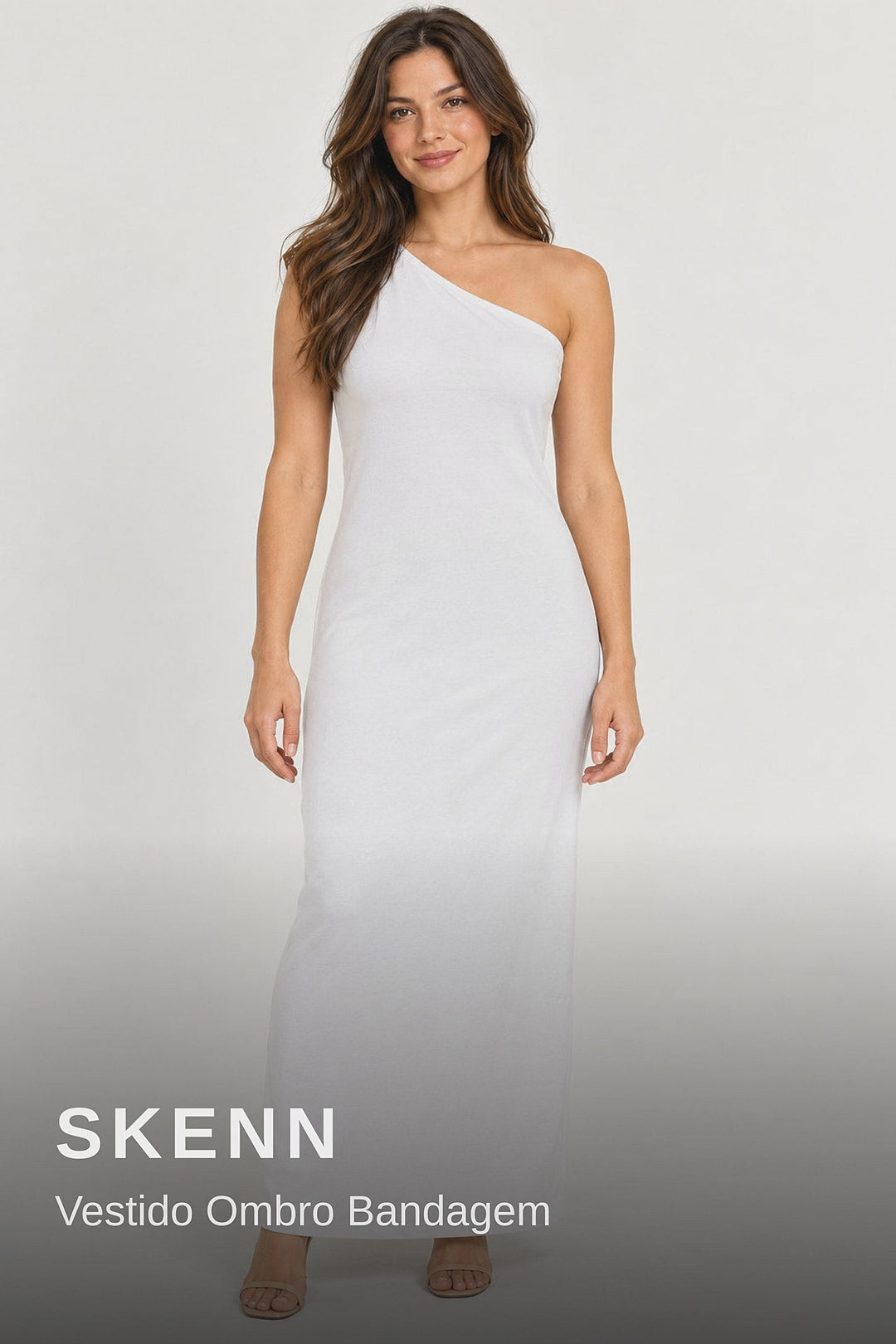 Skenn Vestido Ombro Bandagem