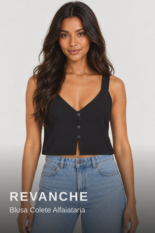 Revanche Blusa Colete Alfaiataria