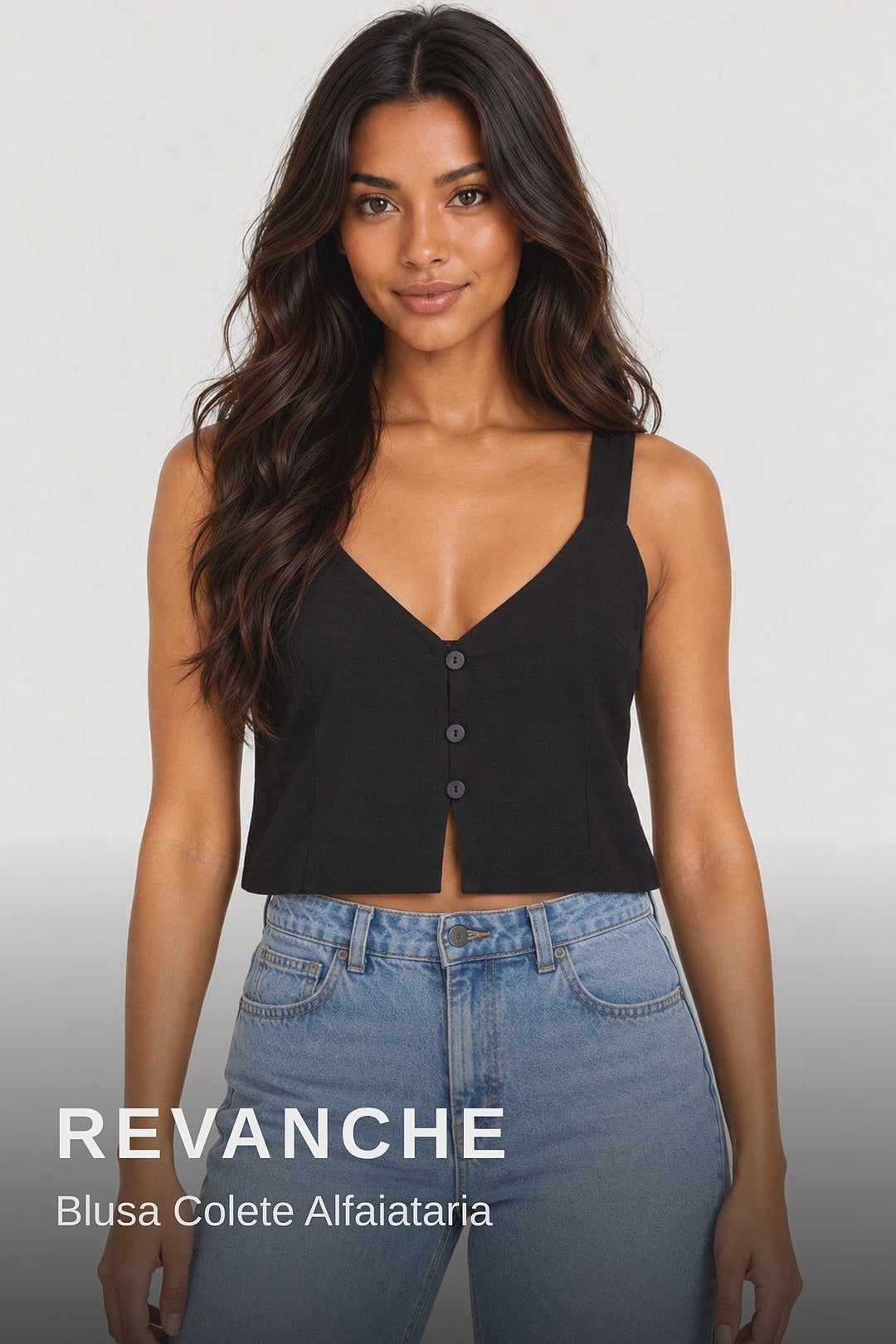 Revanche Blusa Colete Alfaiataria