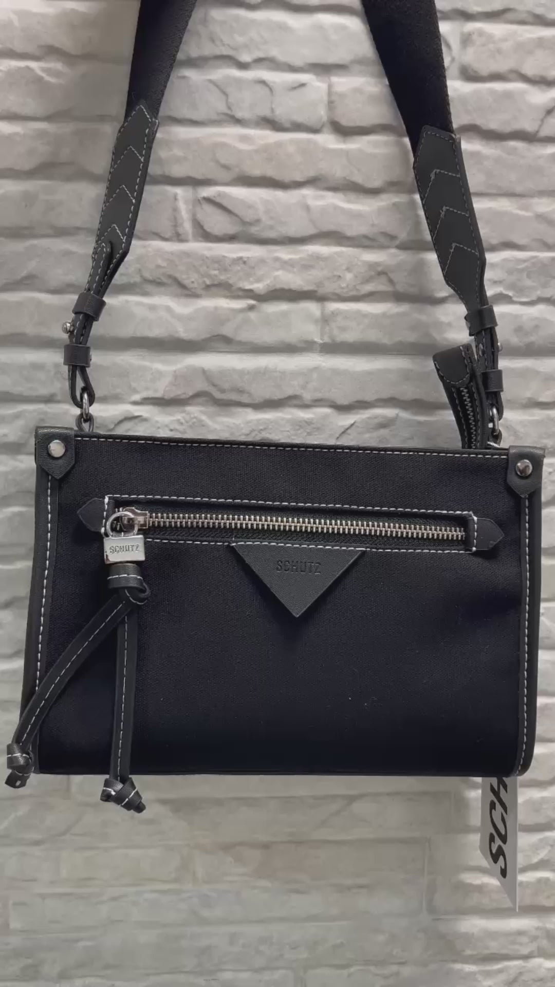 BOLSA TIRACOLO AVA PEQUENA PRETA S 50010 0860 0001 SCHUTZ