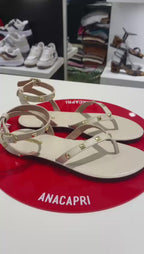 SANDÁLIA RASTEIRA TACHAS LIKE BRANCA C 30346 0012 0001 ANACAPRI