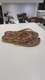 CHINELO DE DEDO MARROM ANIMAL PRINT ESSENTIAL  Z 19026 0113 0001 BRIZZA