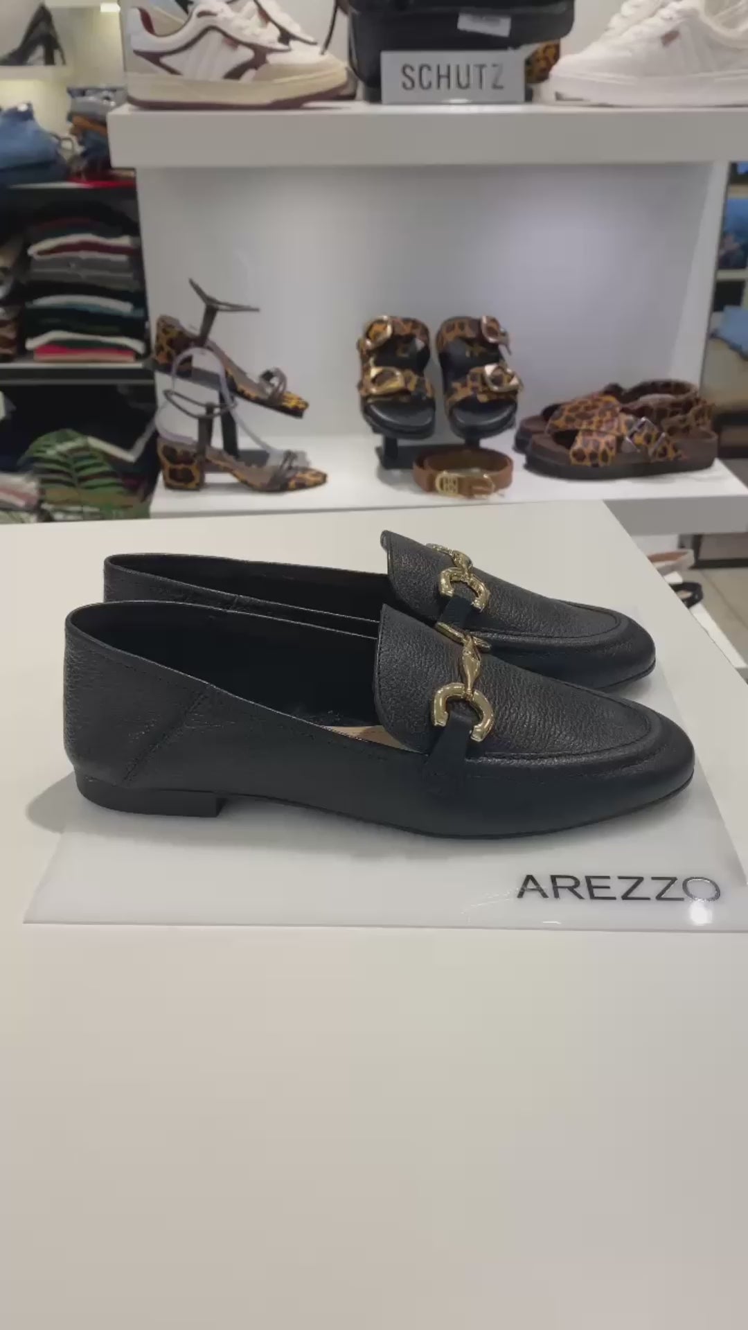 MOCASSIM PRETO LUMA A 12030 0001 0002 AREZZO